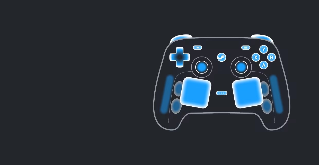 Official Steam Input diagram highlighting the new Steam Controller inputs