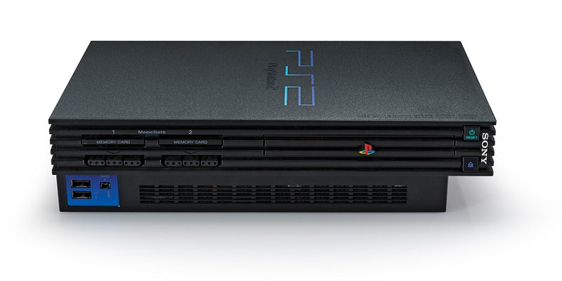 Official PlayStation 2 console image from Sony Interactive Entertainment.