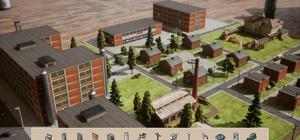 Official Steam screenshot from Zlin City: Arch Moderna showing a handmade miniature-style city diorama.