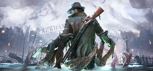 Official Steam hero art for The Sinking City 2 showing its flooded Lovecraftian horror setting.