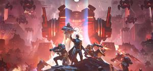 Official Helldivers 2 key art from PlayStation showing armored Helldivers and battlefield action.