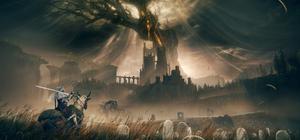 Official Elden Ring Tarnished Edition key art showing a mounted knight in the Lands Between.