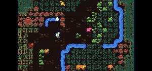 Official Mimic Meadows Steam screenshot showing a colorful grid-based animal puzzle scene.